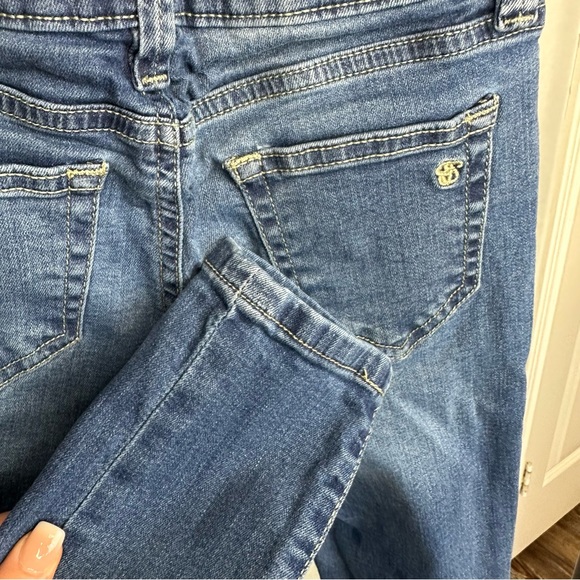 Jessica Simpson Skinny Adjustable Denim Blue Jeans Size 8 - Picture 6 of 6